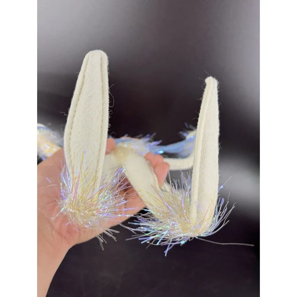 ANNALEE New Year 2000 Millennium Frosty Elf Winter White Tinsel Vintage